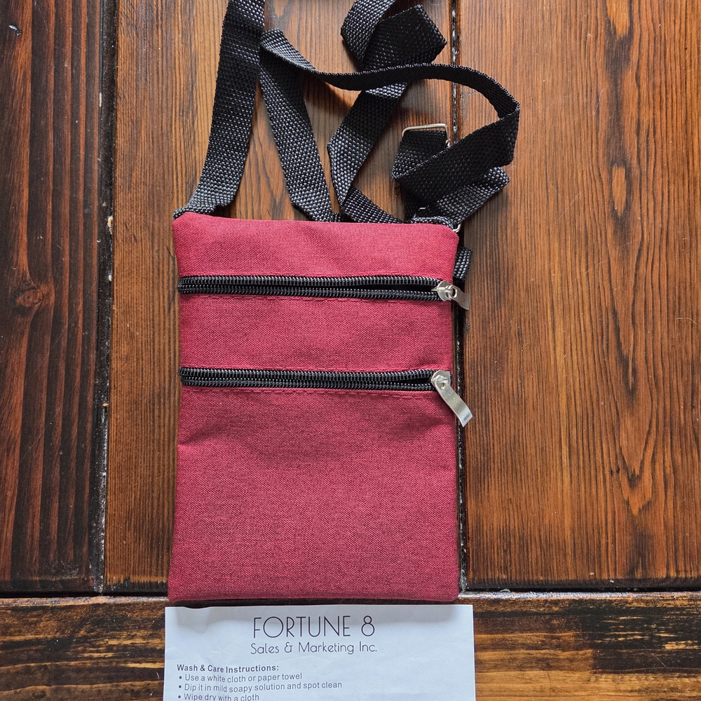 Women's Burgundy Crossbody Pouch